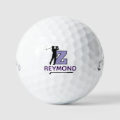 Benutzerdefinierte Z Violette Anfangsmarkierung - Golfball (Vorderseite)