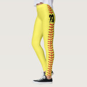 Benutzerdefinierte Zahlensoftware Leggings (Links)