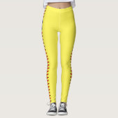 Benutzerdefinierte Zahlensoftware Leggings (Vorderseite)