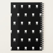 Benutzerdefinierte Zahnarztbüro Schwarze Ernennung Planer (Rückseite)