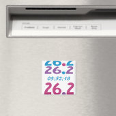 Benutzerdefinierte Zeit für den 26.2 Marathon mit Magnet (In Situ (Geschirrspüler))