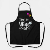 Benutzerdefinierte Zeit für den schwarzen Koch Per Schürze (Vorderseite)