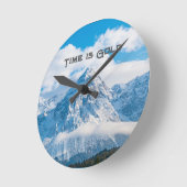 Benutzerdefinierte Zeit ist die "Gold Text Sky Ima Runde Wanduhr (Winkel)