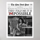 Benutzerdefinierte Zeitung Es ist möglich Motivier Poster (Vorne)