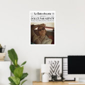 Benutzerdefinierte Zeitungs-Wandkunst Dolce Far Ni Poster (Heimbüro)