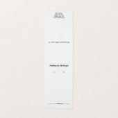 Benutzerdefinierte Zeltfalten-Classic-Ohrring-Disp Visitenkarten (Außenseite Aufgefaltet)