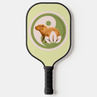 Benutzerdefinierte Zen Capybara Yin Yang Friedlich Pickleball Schläger