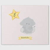 Benutzerdefinierte Zickzack Streifen mit Namen und Geschenkpapier (Flach)