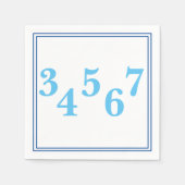 Benutzerdefinierte Zip-Codebindung für Preppy Serviette (Vorderseite)