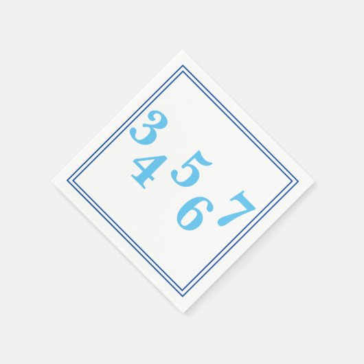 Benutzerdefinierte Zip-Codebindung für Preppy Serviette (Ecke)