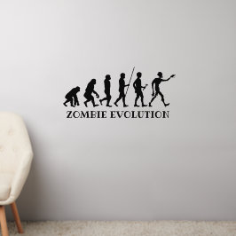 benutzerdefinierte Zombie-Evolution Wandaufkleber