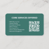 Benutzerdefinierte Zuhause-Krankenversicherungs-/B Visitenkarte (Rückseite)