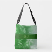 benutzerdefinierte zweiseitige Bilder + Monogramm Tragetaschen Mit Langen Trägern (Vorderseite)