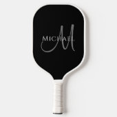 Benutzerdefinierte zweiseitige Monogrammvorlage Pickleball Schläger (Rückseite)