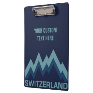 Benutzerdefinierte Zwischenablage SWITZERLAND Klemmbrett