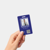 benutzerdefinierten blauen Foto Mitarbeiter Abzeic Ausweis (Handheld)