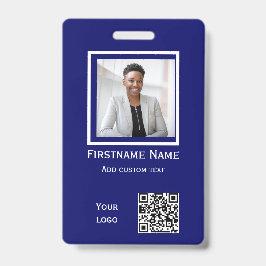 benutzerdefinierten blauen Foto Mitarbeiter Abzeic Ausweis