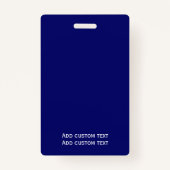 benutzerdefinierten blauen Foto Mitarbeiter Abzeic Ausweis (Rückseite)