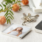 benutzerdefinierten Foto Premium Square Schlüssela Schlüsselanhänger (Seite)