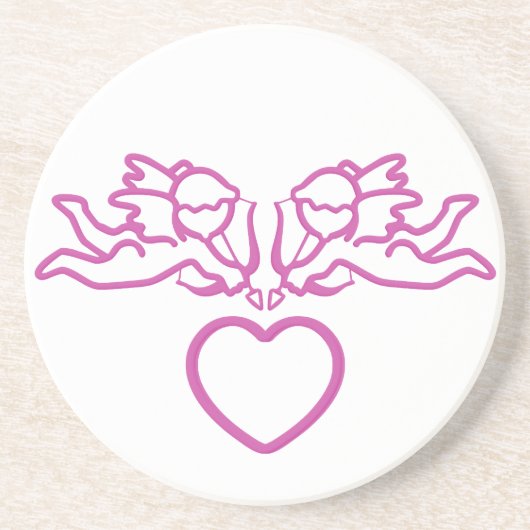 benutzerdefinierten Untersetzer Cupid Strikes (Vorne)