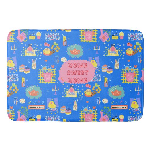benutzerdefinierten Zuhause Sweet Zuhause Badematte (Vorderseite)