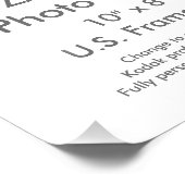 Benutzerdefinierter 10" × 8" Foto-Druck (US-Frame- Fotodruck (Ecke)