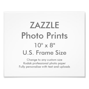 Benutzerdefinierter 10" × 8" Foto-Druck (US-Frame- Fotodruck