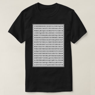 Benutzerdefinierter 12-Word-Vater für die Word-Suc T-Shirt