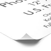 Benutzerdefinierter 12" x 8" Foto-Druck (US-Frame- Fotodruck (Ecke)