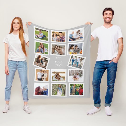 Benutzerdefinierter 14-Fotomaterial mit benutzerde Fleecedecke (Beispiel)