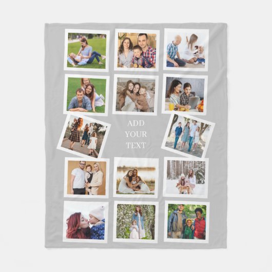 Benutzerdefinierter 14-Fotomaterial mit benutzerde Fleecedecke (Vorderseite)