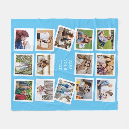 Benutzerdefinierter 14-Fotomaterial mit benutzerde Fleecedecke (Vorderseite (Horizontal))