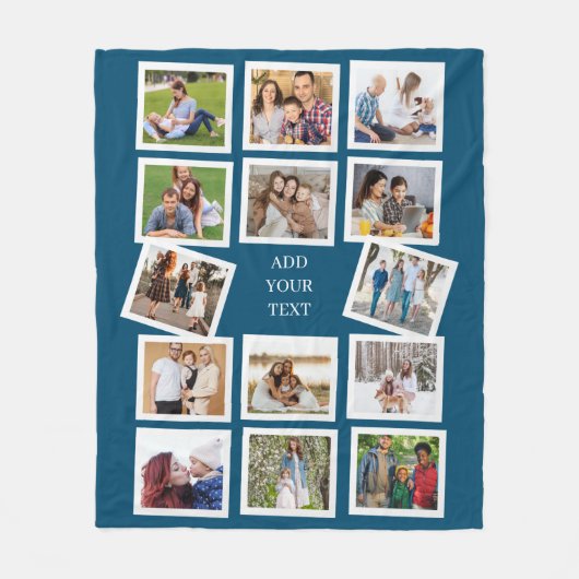 Benutzerdefinierter 14-Fotomaterial mit benutzerde Fleecedecke (Vorderseite)