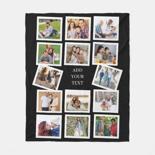 Benutzerdefinierter 14-Fotomaterial mit benutzerde Fleecedecke (Vorderseite)