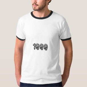 Benutzerdefinierter 1999 Jahr Front - Rückseite $ T-Shirt