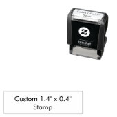Benutzerdefinierter 1,4" x 0,4" Stempel (Beispiel)