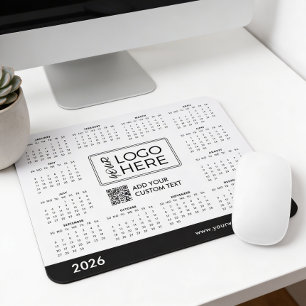 Benutzerdefinierter 2026-Kalender Firmenlogo Mousepad