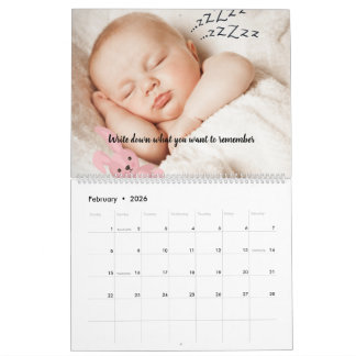 Benutzerdefinierter 2026er Foto-Kalender mit Nachr Kalender