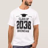 Benutzerdefinierter 2038 Handprint-Keepsake für di T-Shirt (Vorderseite)