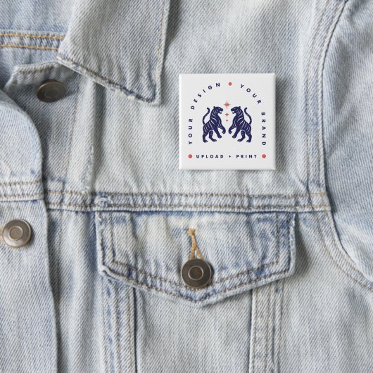 Benutzerdefinierter 2"-Button | Design-Upload Quad Button (Beispiel)