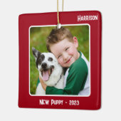 Benutzerdefinierter 2-Foto-2-seitiger Red Special  Keramikornament (Links)