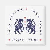 Benutzerdefinierter 2" Magnet | Design-Upload Kühl (Vorne)