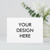 Benutzerdefinierter 3.5-x5" Horizontaler Antwortka Dankeskarte (Stehend Vorderseite)
