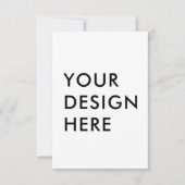 Benutzerdefinierter 3.5x5" Vertikaler Kartendruck Dankeskarte (Vorderseite)