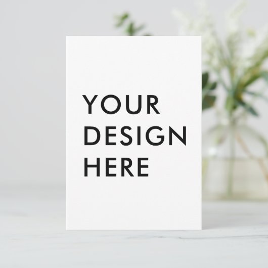 Benutzerdefinierter 3.5x5" Vertikaler Kartendruck Dankeskarte (Stehend Vorderseite)