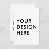 Benutzerdefinierter 3.5x5" Vertikaler Kartendruck Dankeskarte (Vorne/Hinten)