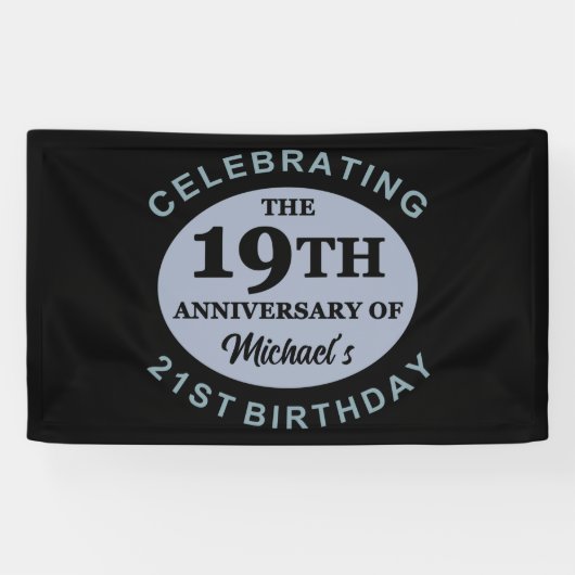 Benutzerdefinierter 40. Geburtstags-Spaß Banner (Horizontal)