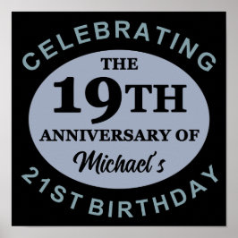 Benutzerdefinierter 40. Geburtstags-Spaß Poster