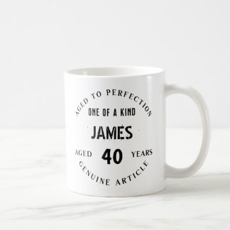 Benutzerdefinierter 40. Geburtstagsbecher - Gereif Kaffeetasse