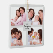 Benutzerdefinierter 4-Sektionen Fotocollage Quadra Keramikornament (Rechts)